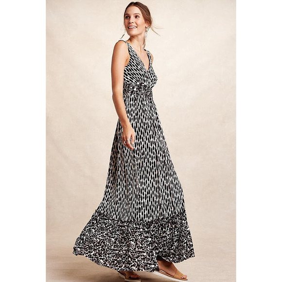 NWT *Plenty Dresses by Tracy Reese* Anthropologie Seacoast Marcia Maxi Dress XS - Picture 1 of 13